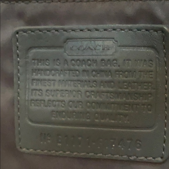 EUC RARE authentic Coach grey classic “c” purse - Picture 8 of 10